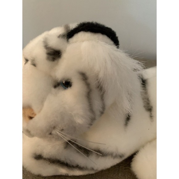 Wildlife Artist Conservation Collectibles 8” White Tiger Plush Realistic Stuffed - Picture 2 of 13